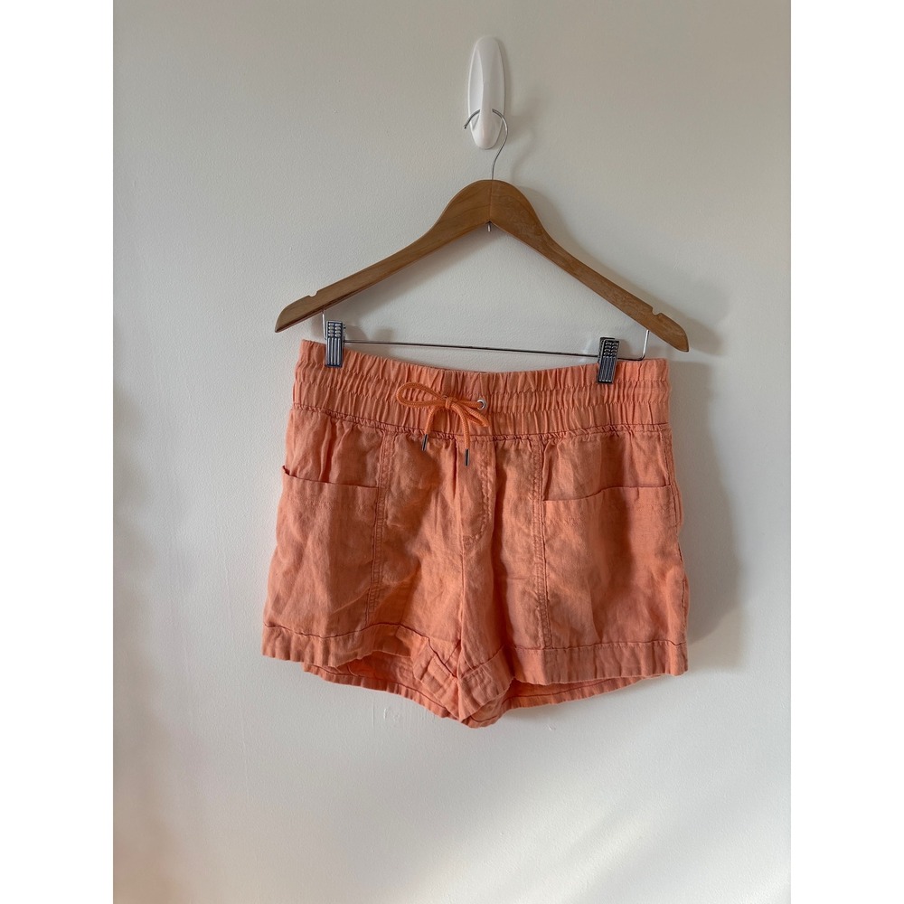 Athleta Cabo Linen Drawstring Shorts Size‎ 10